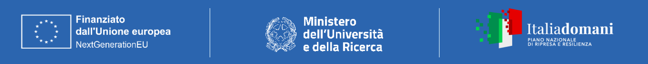Finanziato dall'Unione europea – NextGenerationEU | Ministero dell'Università e della Ricerca | Italia Domani – Piano Nazionale di Ripresa e Resilienza